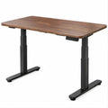 Scrivania elettrica regolabile in altezza Noce/Nero 120 x 60 cm, 72-118 cm