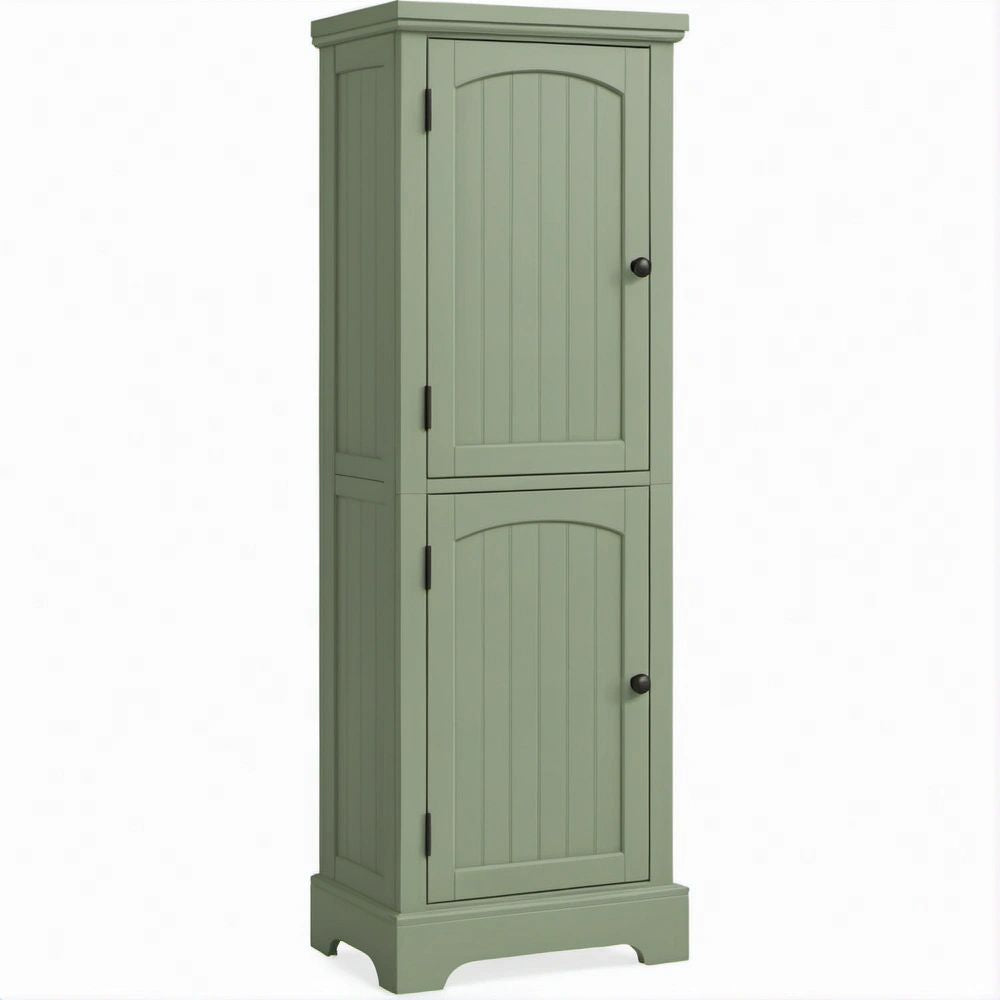 Armadio alto in MDF Verde Salvia con 2 Ante, 60 x 40 x 180 cm